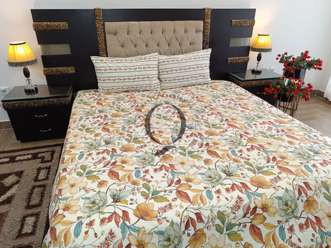 QF-2352: 3 Piece Cotton Bed Sheet