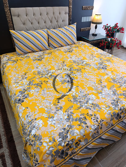 QF-2366: 3 Piece Cotton Bed Sheet