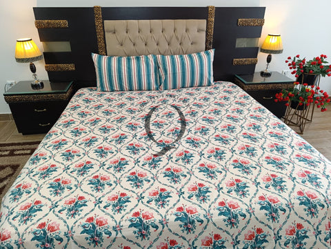 QF-2369: 3 Piece Cotton Bed Sheet