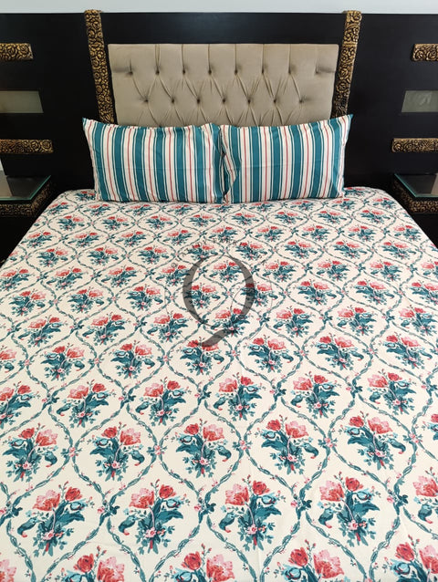 QF-2369: 3 Piece Cotton Bed Sheet