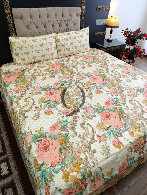 QF-2371: 3 Piece Cotton Bed Sheet
