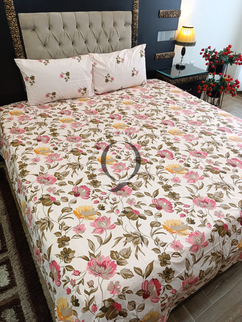 QF-2373: 3 Piece Cotton Bed Sheet