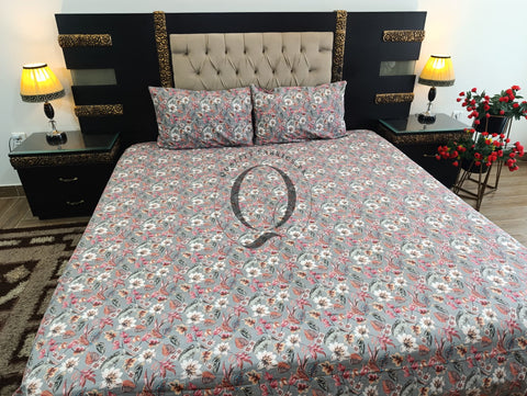 QF-2383: 3 Piece Cotton Bed Sheet