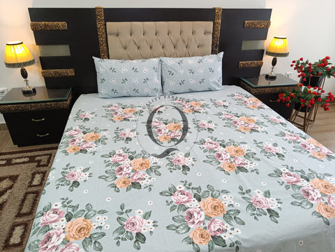 QF-2384: 3 Piece Cotton Bed Sheet