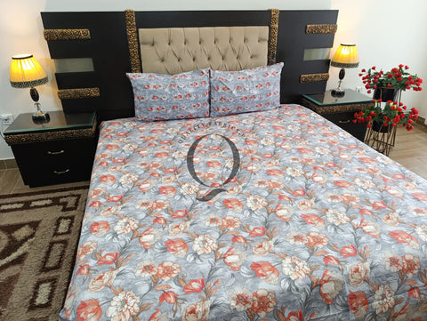 QF-2392: 3 Piece Cotton Bed Sheet