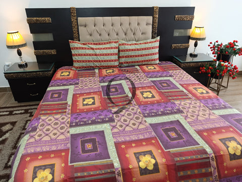 QF-2396: 3 Piece Cotton Bed Sheet