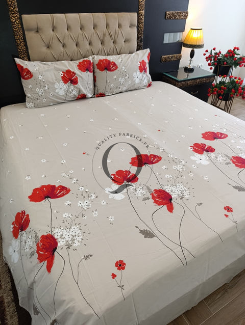 QF-2398: 3 Piece Cotton Bed Sheet