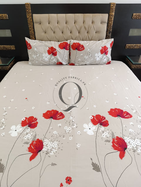 QF-2398: 3 Piece Cotton Bed Sheet