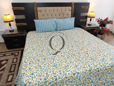 QF-2403: 3 Piece Cotton Bed Sheet