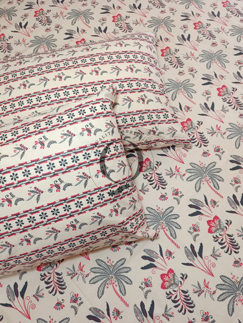 QF-2408: 3 Piece Cotton Bed Sheet