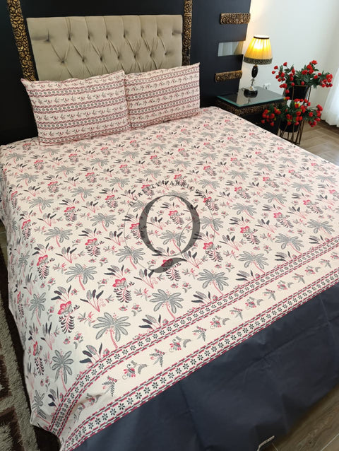 QF-2408: 3 Piece Cotton Bed Sheet