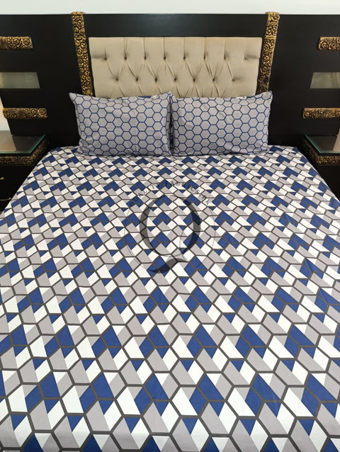 QF-2410: 3 Piece Cotton Bed Sheet