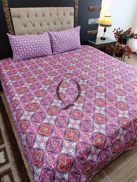 QF-2417: 3 Piece Cotton Bed Sheet