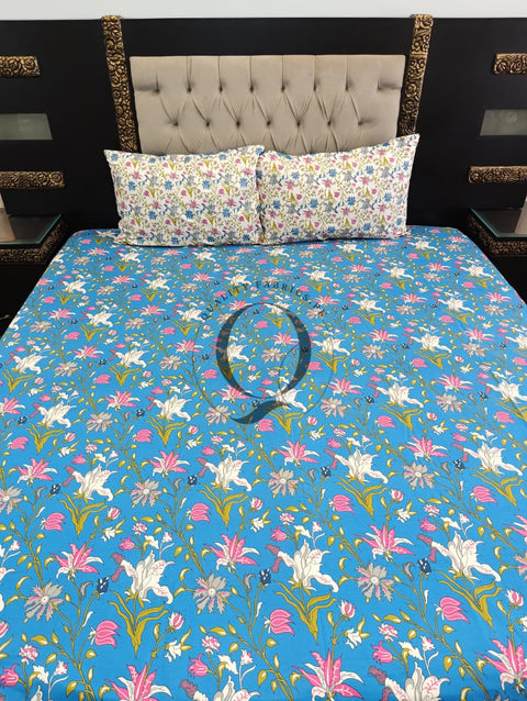 QF-2419: 3 Piece Cotton Bed Sheet