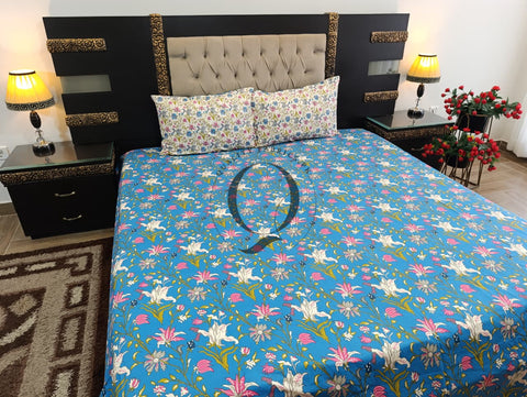 QF-2419: 3 Piece Cotton Bed Sheet