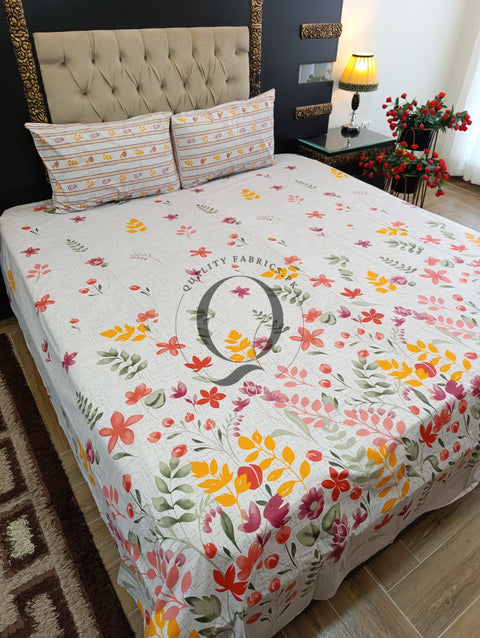 QF-2423: 3 Piece Cotton Bed Sheet