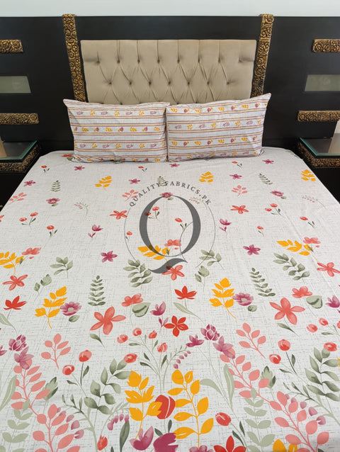 QF-2423: 3 Piece Cotton Bed Sheet