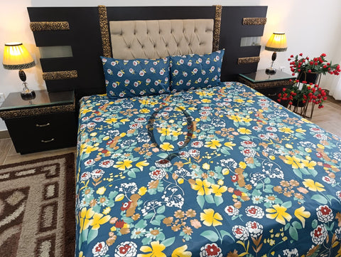 QF-2424: 3 Piece Cotton Bed Sheet