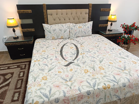 QF-2427: 3 Piece Cotton Bed Sheet