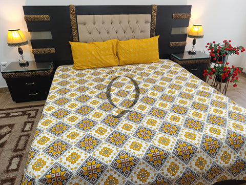 QF-2434: 3 Piece Cotton Bed Sheet