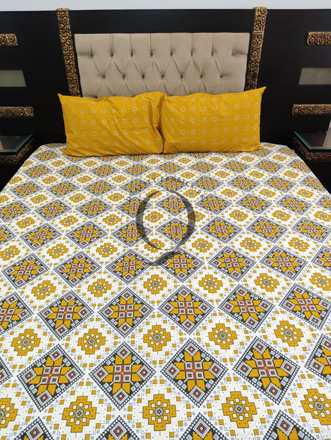 QF-2434: 3 Piece Cotton Bed Sheet