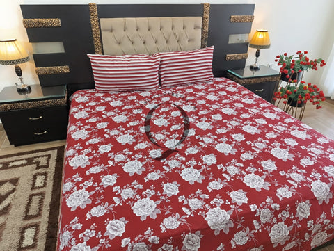 QF-2436: 3 Piece Cotton Bed Sheet