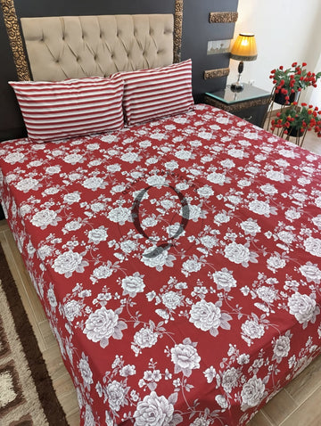 QF-2436: 3 Piece Cotton Bed Sheet