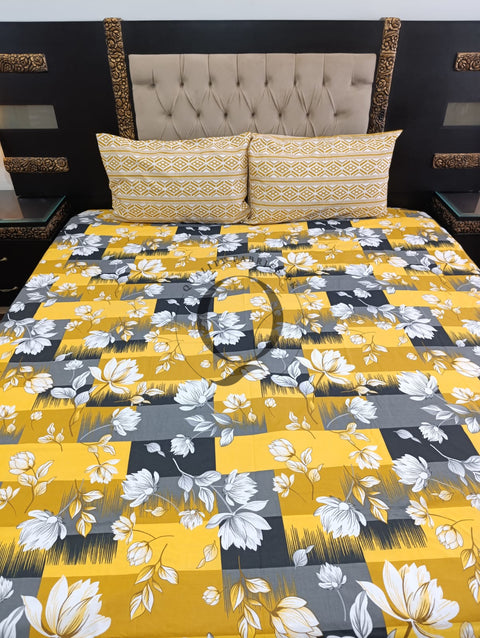 QF-2438: 3 Piece Cotton Bed Sheet