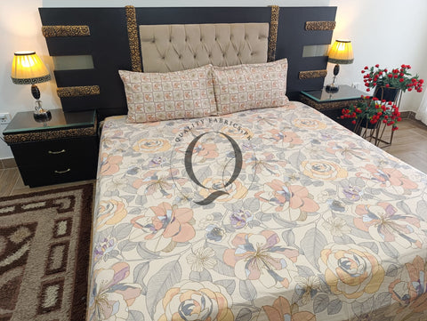 QF-2443: 3 Piece Cotton Bed Sheet