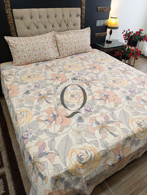 QF-2443: 3 Piece Cotton Bed Sheet