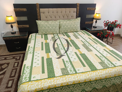 QF-2445: 3 Piece Cotton Bed Sheet