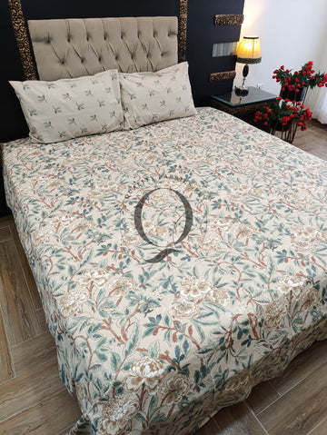 QF-2449: 3 Piece Cotton Bed Sheet