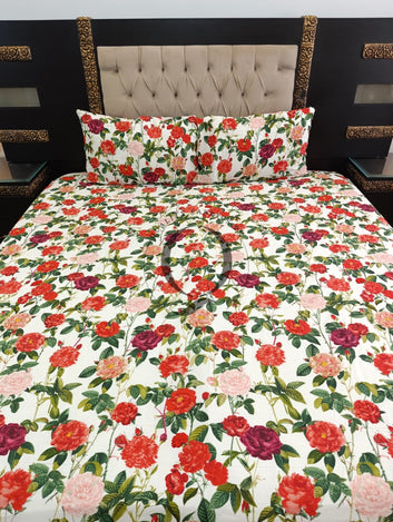 QF-2466: 3 Piece Cotton Bed Sheet