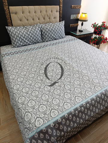 QF-2476: 3 Piece Cotton Bed Sheet