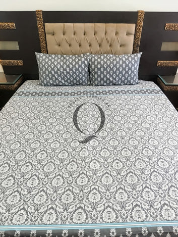 QF-2476: 3 Piece Cotton Bed Sheet