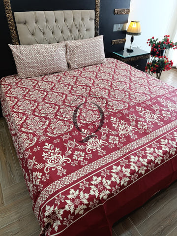 QF-2477: 3 Piece Cotton Bed Sheet