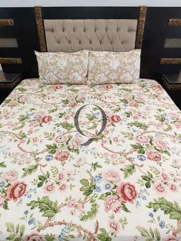 QF-2487: 3 Piece Cotton Bed Sheet