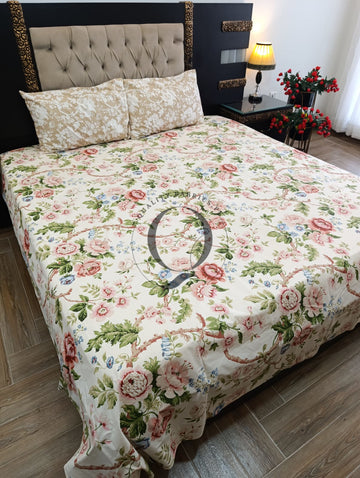 QF-2487: 3 Piece Cotton Bed Sheet