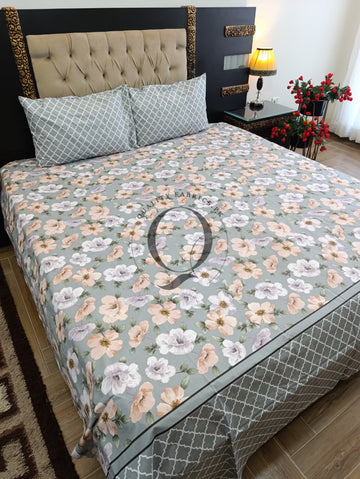 QF-2497: 3 Piece Cotton Bed Sheet