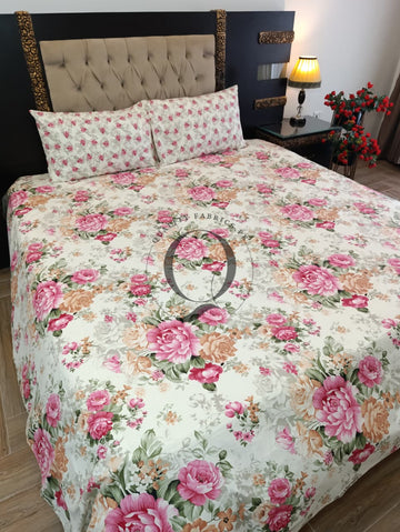 QF-2522: 3 Piece Cotton Bed Sheet