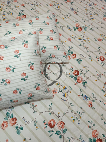 QF-2528: 3 Piece Cotton Bed Sheet