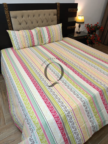 QF-2552: 3 Piece Cotton Bed Sheet
