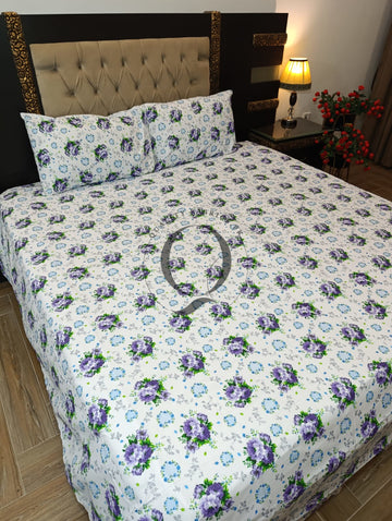 QF-2555: 3 Piece Cotton Bed Sheet