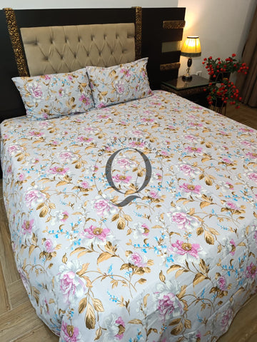 QF-2556: 3 Piece Cotton Bed Sheet