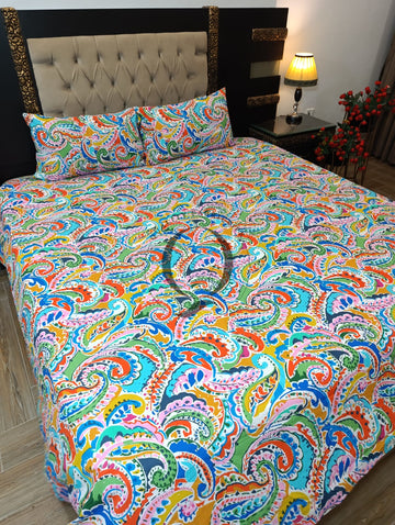 QF-2568: 3 Piece Cotton Bed Sheet