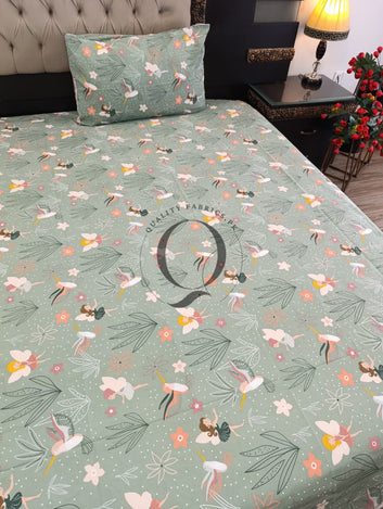 KBS-2654: Kids Bed Sheet - Tinker Bell Theme