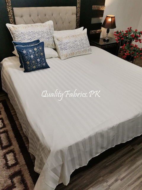 CS-680: Bridal 8 Piece Comforter Set (Block Printing & Premium Quality Cotton Satin)