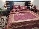 CS-687: Bridal 8 Piece Comforter Set (Block Printing & Premium Quality Cotton Satin)