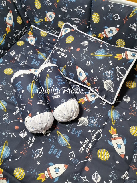 CS-688: Galaxy Theme Cot Bedding Set