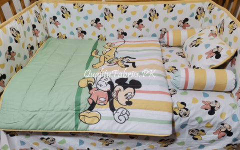 CS-691: Mickey Theme Cot Bedding Set
